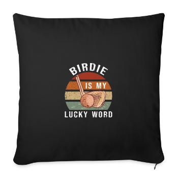 Golf Golfeurs Golfeurs - Housse de coussin décorative 45 x 45 cm - noir - Devant