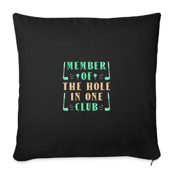 Golf Golfers Golfers - Sofa pillowcase 17,3'' x 17,3'' (45 x 45 cm) - black - Front