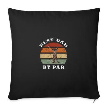 Golf Golfers Golfers - Sofa pillowcase 17,3'' x 17,3'' (45 x 45 cm) - black - Front