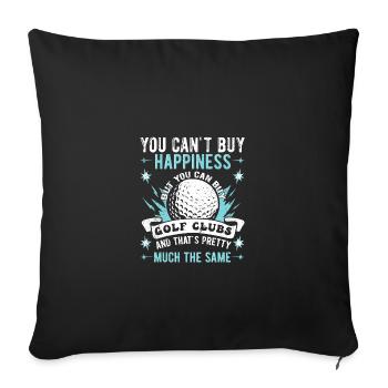 Golf Golfeurs Golfeurs - Housse de coussin décorative 45 x 45 cm - noir - Devant