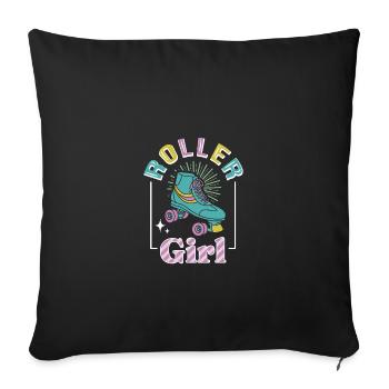 Roller Skating Inline Skating Inline Skates - Sofa pillowcase 17,3'' x 17,3'' (45 x 45 cm) - black - Front