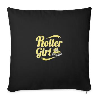 Roller Skating Inline Skating Inline Skates - Sofa pillowcase 17,3'' x 17,3'' (45 x 45 cm) - black - Front