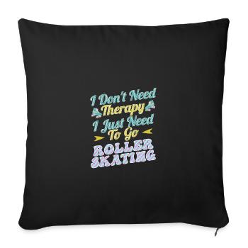 Roller Skating Inline Skating Inline Skates - Sofa pillowcase 17,3'' x 17,3'' (45 x 45 cm) - black - Front
