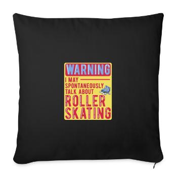 Roller Skating Inline Skating Inline Skates - Sofa pillowcase 17,3'' x 17,3'' (45 x 45 cm) - black - Front
