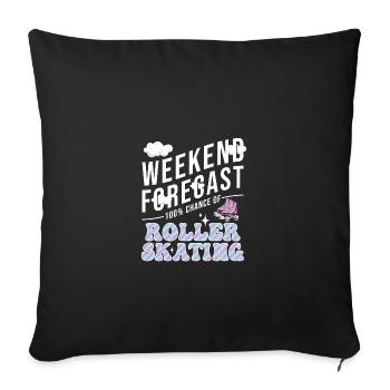 Roller Skating Inline Skating Inline Skates - Sofa pillowcase 17,3'' x 17,3'' (45 x 45 cm) - black - Front