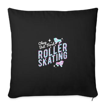 Roller Skating Inline Skating Inline Skates - Sofa pillowcase 17,3'' x 17,3'' (45 x 45 cm) - black - Front