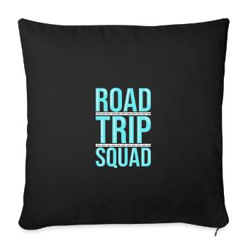 Road Trip - Sofakissenbezug 45 x 45 cm - Schwarz - Vorne