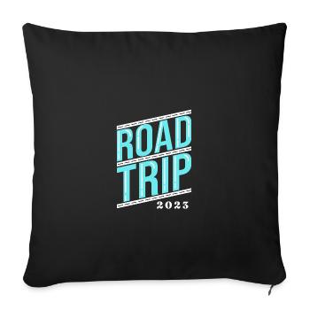 Road Trip - Sofakissenbezug 45 x 45 cm - Schwarz - Vorne