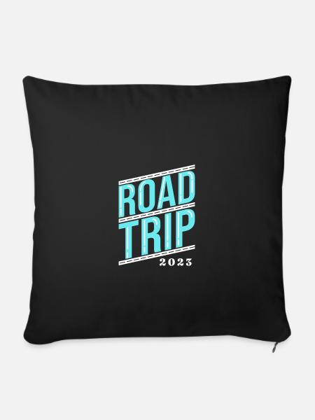 Road Trip - Sofakissenbezug 45 x 45 cm - Schwarz