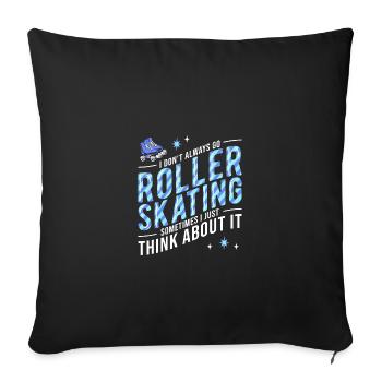 Roller Skating Inline Skating Inline Skates - Sofa pillowcase 17,3'' x 17,3'' (45 x 45 cm) - black - Front