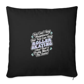 Roller Skating Inline Skating Inline Skates - Sofa pillowcase 17,3'' x 17,3'' (45 x 45 cm) - black - Front