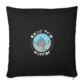 Road Trip - Sofakissenbezug 45 x 45 cm - Schwarz - Vorne