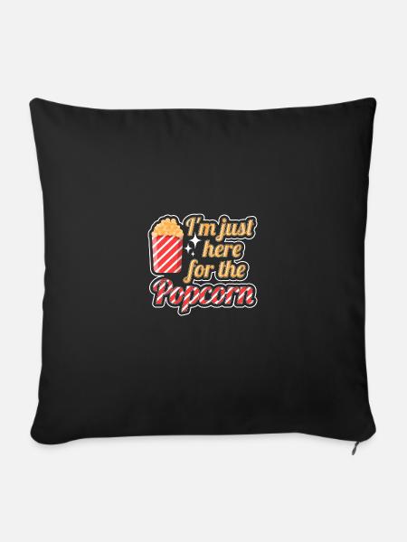 Popcorn - Sofakissenbezug 45 x 45 cm - Schwarz