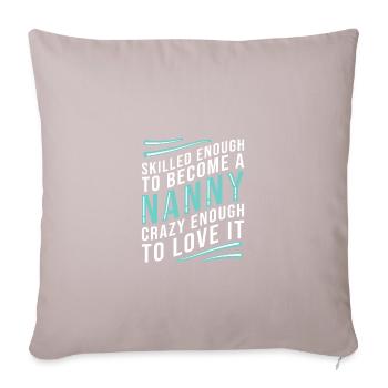 Nanny Babysitter Childminder - Sofa pillowcase 17,3'' x 17,3'' (45 x 45 cm) - light taupe - Front