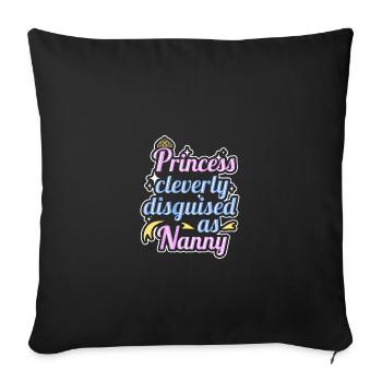 Nanny Babysitter Childminder - Sofa pillowcase 17,3'' x 17,3'' (45 x 45 cm) - black - Front