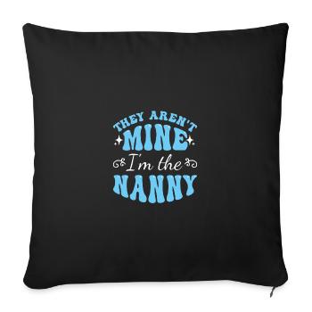 Nanny Babysitter Childminder - Sofa pillowcase 17,3'' x 17,3'' (45 x 45 cm) - black - Front