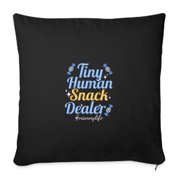 Nanny Babysitter Childminder - Sofa pillowcase 17,3'' x 17,3'' (45 x 45 cm) - black - Front
