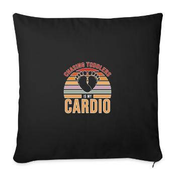 Nanny Babysitter Childminder - Sofa pillowcase 17,3'' x 17,3'' (45 x 45 cm) - black - Front