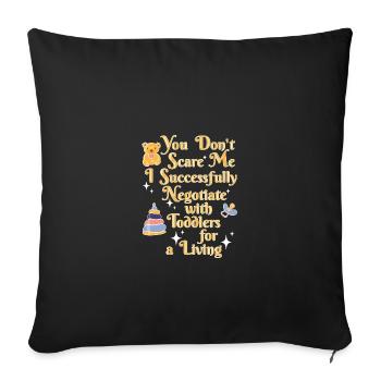 Nanny Babysitter Childminder - Sofa pillowcase 17,3'' x 17,3'' (45 x 45 cm) - black - Front