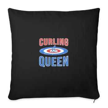 Curling - Sofa pillowcase 17,3'' x 17,3'' (45 x 45 cm) - black - Front
