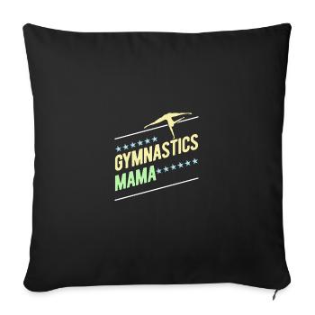Gymnastik Turnen Turner - Sofakissenbezug 45 x 45 cm - Schwarz - Vorne