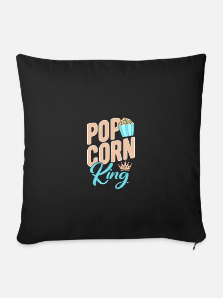 Popcorn - Sofakissenbezug 45 x 45 cm - Schwarz