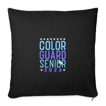 Color Guard - Sofa pillowcase 17,3'' x 17,3'' (45 x 45 cm) - black - Front