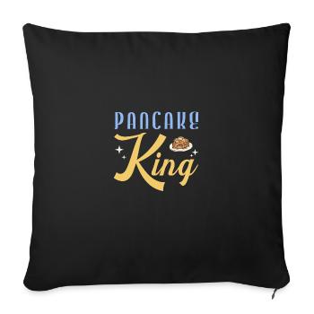 Crêpe - Housse de coussin décorative 45 x 45 cm - noir - Devant