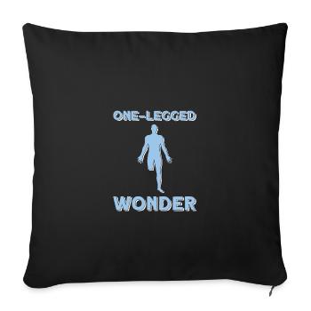 Wheelchair wheelchair access - Sofa pillowcase 17,3'' x 17,3'' (45 x 45 cm) - black - Front