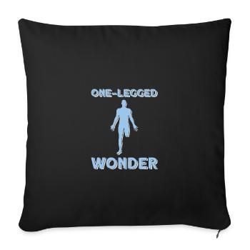 Wheelchair wheelchair users - Sofa pillowcase 17,3'' x 17,3'' (45 x 45 cm) - black - Front