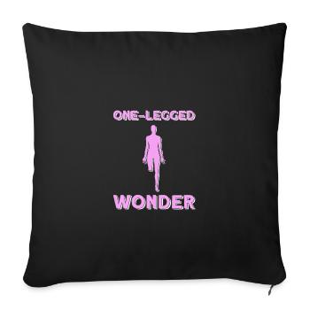 Wheelchair wheelchair access - Sofa pillowcase 17,3'' x 17,3'' (45 x 45 cm) - black - Front