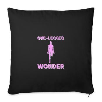 Wheelchair wheelchair users - Sofa pillowcase 17,3'' x 17,3'' (45 x 45 cm) - black - Front