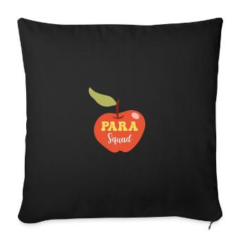 Paraprofessionnel - Housse de coussin décorative 45 x 45 cm - noir - Devant