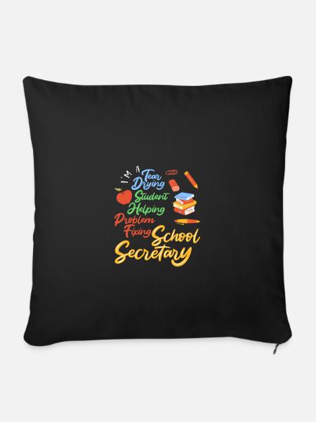 Paraprofessional - Sofakissenbezug 45 x 45 cm - Schwarz