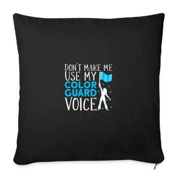 Color Guard - Sofa pillowcase 17,3'' x 17,3'' (45 x 45 cm) - black - Front