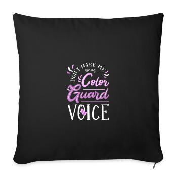 Color Guard - Sofa pillowcase 17,3'' x 17,3'' (45 x 45 cm) - black - Front