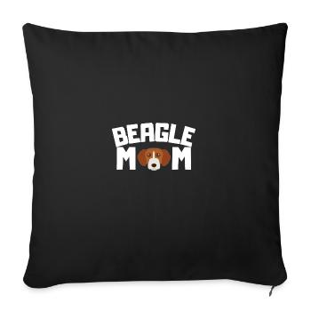 Beagle Mama Dogs Mother's Day Gift Beagle - Sofa pillowcase 17,3'' x 17,3'' (45 x 45 cm) - black - Front