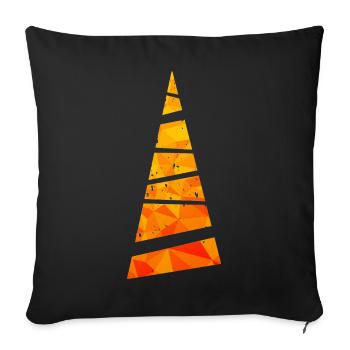 Christmas Tree - Weihnachtsbaum - Weihnachten - Sofakissenbezug 45 x 45 cm - Schwarz - Vorne