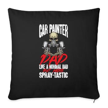 Body Painter Car Painter Painter - Housse de coussin décorative 45 x 45 cm - noir - Devant