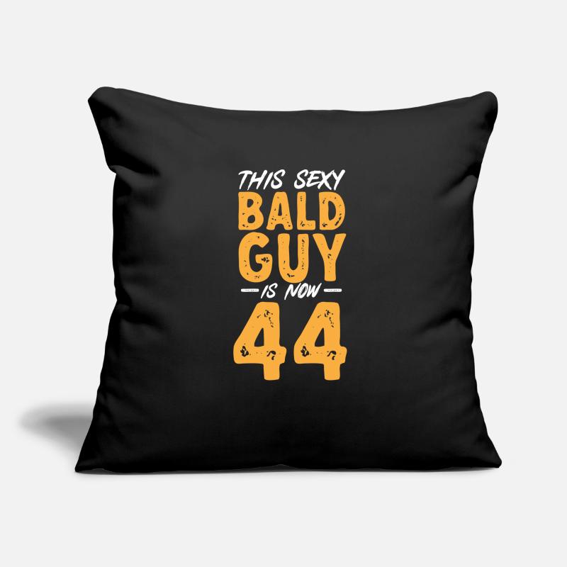 Bald Head Baldness Beard Bald Head Sofa pillowcase 17,3'' x 17,3'' (45 x 45 cm)