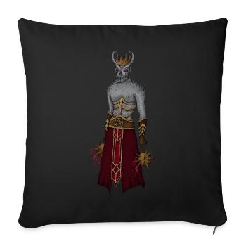 Le Seigneur Démon et ses étoiles du matin - Housse de coussin décorative 45 x 45 cm - noir - Devant