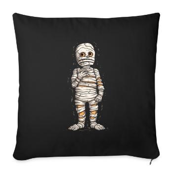 Maman Halloween Monstre Horreur Zombie - Housse de coussin décorative 45 x 45 cm - noir - Devant
