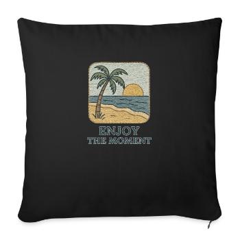 Summer Vacation - Sofakissenbezug 45 x 45 cm - Schwarz - Vorne