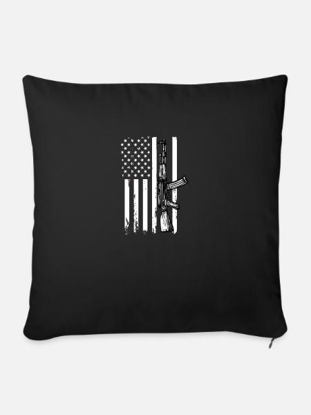 American Gun - Sofakissenbezug 45 x 45 cm - Schwarz