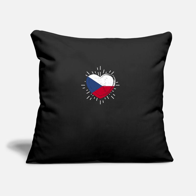 Tchèques République tchèque Housse de coussin décorative 45 x 45 cm