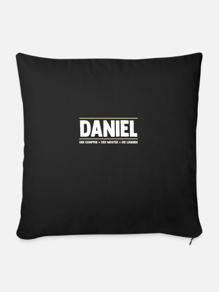 Daniel - Sofakissenbezug 45 x 45 cm - Schwarz