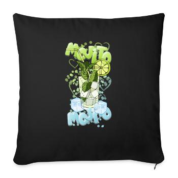 Mojito Ice - Housse de coussin décorative 45 x 45 cm - noir - Devant