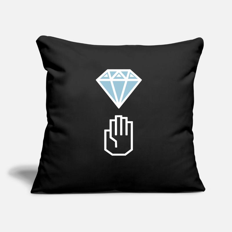 Diamond hands Sofa pillowcase 17,3'' x 17,3'' (45 x 45 cm)
