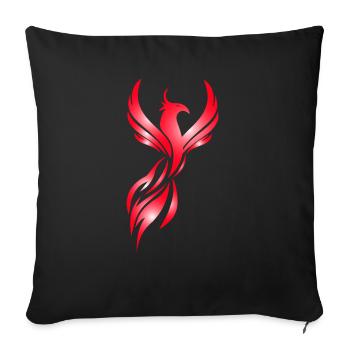 Phoenix Gift Fantasy Idée Cadeau Feu - Housse de coussin décorative 45 x 45 cm - noir - Devant