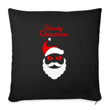 Bloody Christmas Merry Christmas Horror - Sofa pillowcase 17,3'' x 17,3'' (45 x 45 cm) - black - Front
